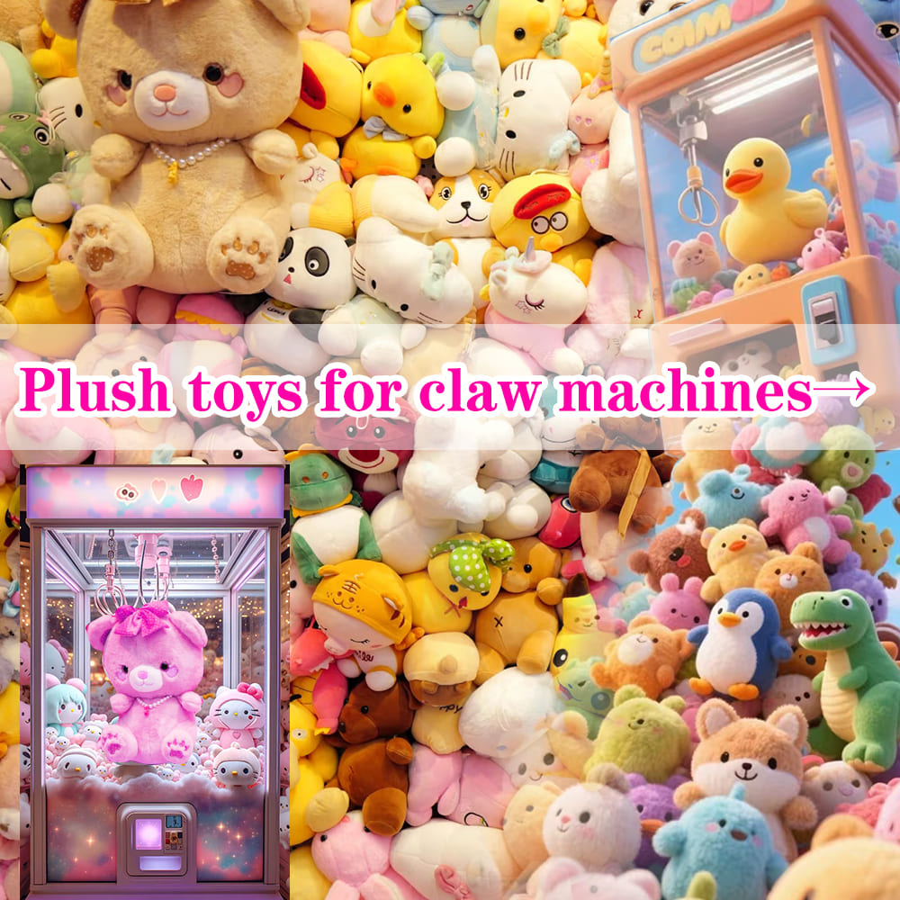 Plush toys for claw machines