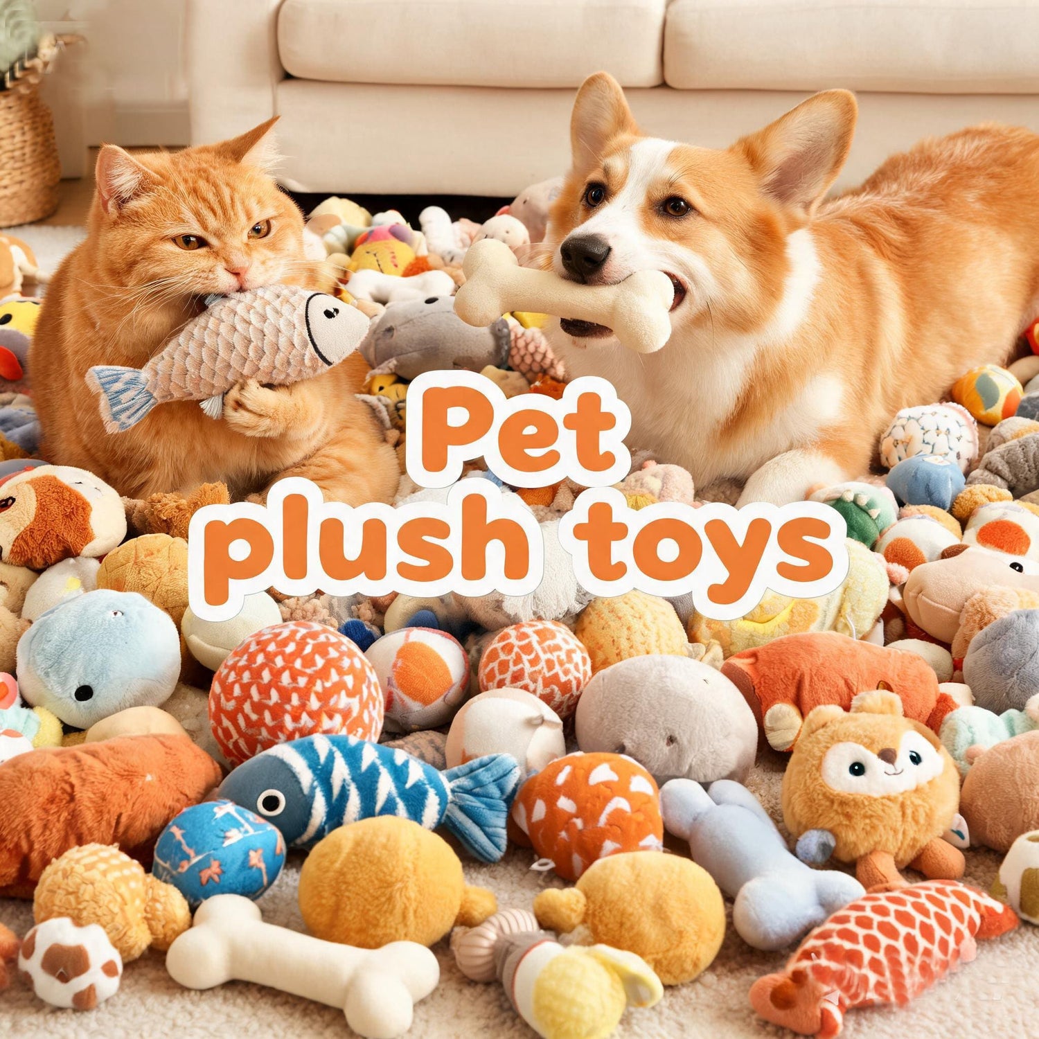 Pet plush toys